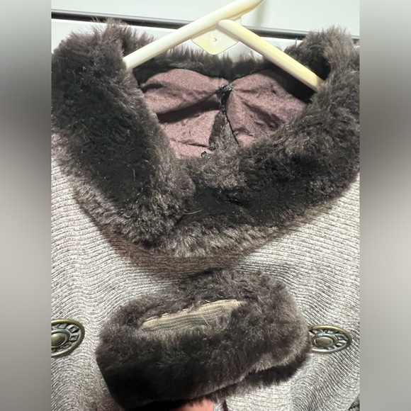 Joseph Ribkoff Creations Ribbed Sheath Dress Faux Fur Trim (D1) - Picture 7 of 10